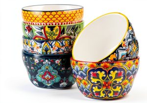 Bohemian Ceramic Bowls by HENXFEN LEAD Kitchen Dining-0