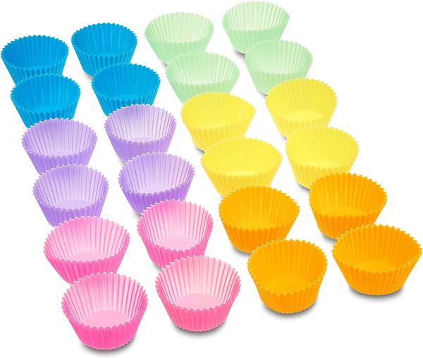 Amazon Basics Silicone Baking Cups Reusable Muffin Liners-2