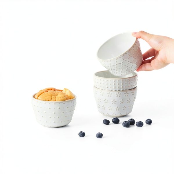 MALACASA Ceramic 8oz Serving Bowls-2