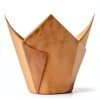 QLSmypkg Tulip Baking Cups Natural Paper Reusable Muffin-1