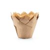 QLSmypkg Tulip Baking Cups Natural Paper Reusable Muffin-5
