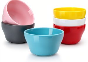 Flexzion Porcelain Soup Bowls 6pk Multicolor-0