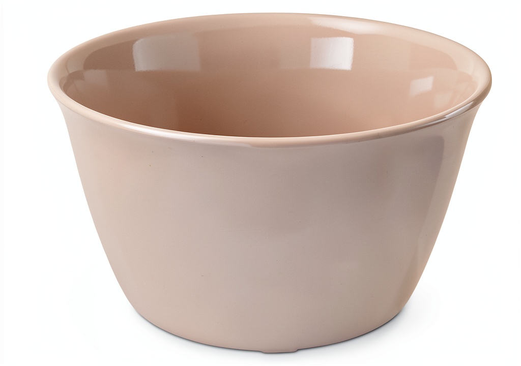 CFS Brands melamine soup cup being used at a kitchen table