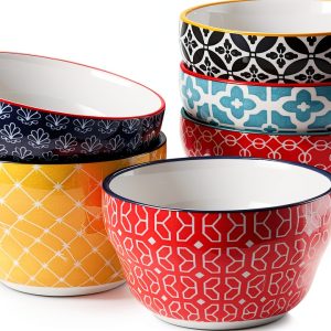 DOWAN Ceramic Farmhouse Bouillon Cups Set-0
