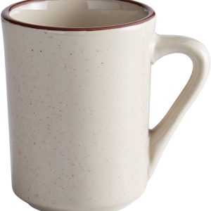 Restaurant China Brown Speckle Stoneware Mugs-0