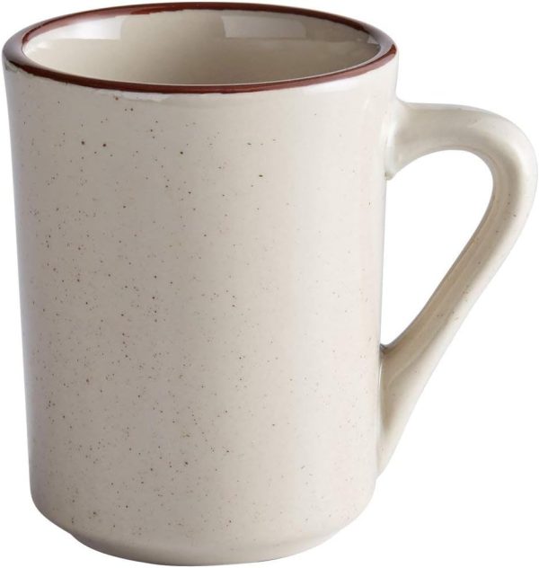 Restaurant China Brown Speckle Stoneware Mugs-0