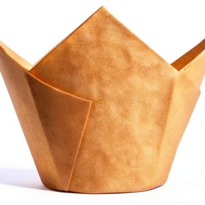 QLSmypkg Tulip Baking Cups Natural Paper Reusable Muffin-0