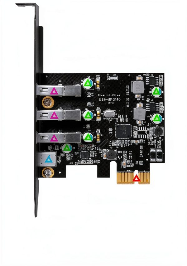 PCIe USB 3.0 Card YEELIYA Internal 4 Port Type‑C/A-4