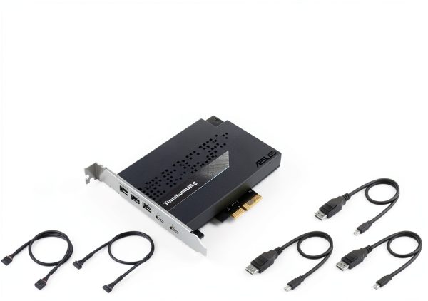 ASUS ThunderboltEX 5 Thunderbolt 5 Add‑On Card Black Dual USB‑C 130W-6