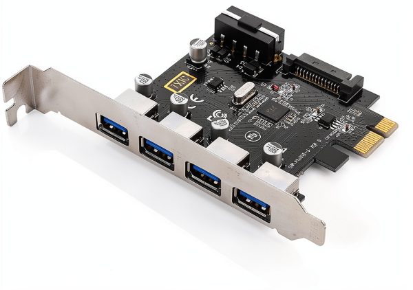 CY PCI‑E to USB 3.0 4‑Port Expansion Card 5Gbps High‑Speed Adapter-2