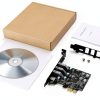 PCIe USB 3.0 Card YEELIYA Internal 4 Port Type‑C/A-6