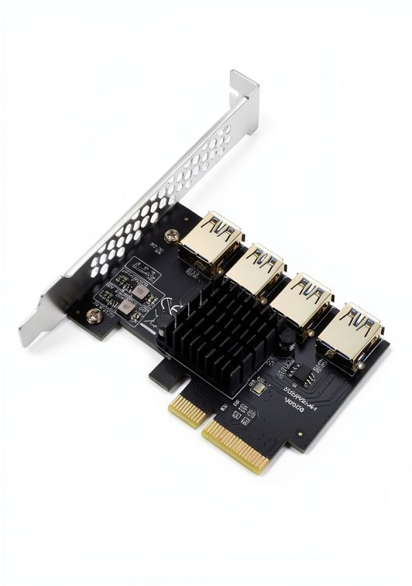PCIE 4X to 4USB Riser Card BEYIMEI PCIe Expansion-4