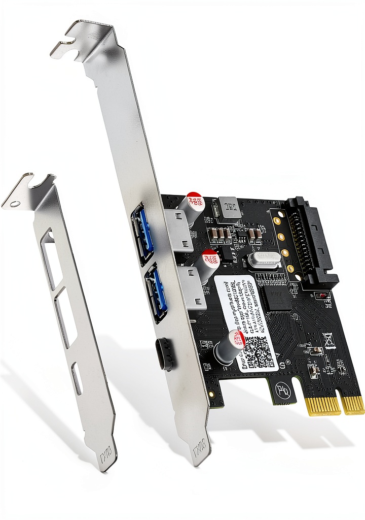 Binardat PCIe USB card installed in a desktop PC