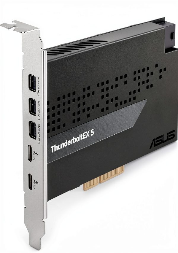 ASUS ThunderboltEX 5 Thunderbolt 5 Add‑On Card Black Dual USB‑C 130W-3
