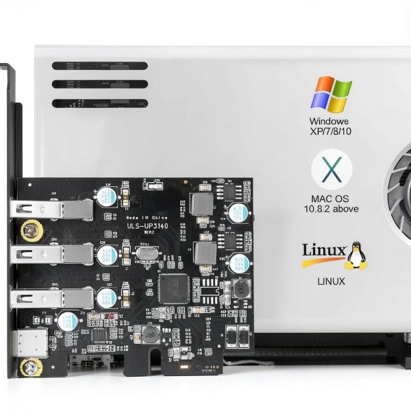 PCIe USB 3.0 Card YEELIYA Internal 4 Port Type‑C/A-5