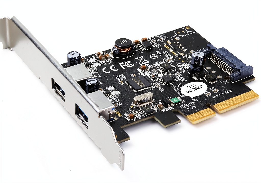 StarTech.com USB PCIe expansion card installed in a desktop motherboard