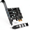 PCIe USB 3.0 Card YEELIYA Internal 4 Port Type‑C/A-0