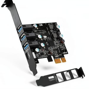 PCIe USB 3.0 Card YEELIYA Internal 4 Port Type‑C/A-0