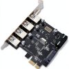 CY PCI‑E to USB 3.0 4‑Port Expansion Card 5Gbps High‑Speed Adapter-3