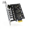 USB 3.0 Expansion Card GLOTRENDS 8‑Port PCIe x1 Dual Type‑C& Six-7