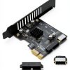 RIITOP USB PCIe to 20Pin+ Type-E Expansion Card with Dual USB-A Ports-1