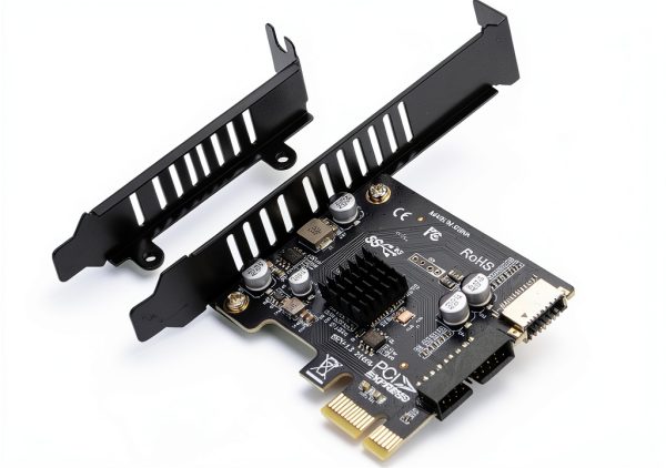 RIITOP USB PCIe to 20Pin+ Type-E Expansion Card with Dual USB-A Ports-7