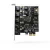 USB 3.0 PCIe Expansion Card LinksTek PCIE-U305A Matte Black 5-Port-3