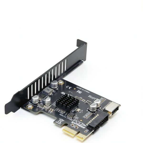 RIITOP USB PCIe to 20Pin+ Type-E Expansion Card with Dual USB-A Ports-5