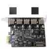 USB 3.0 PCIe Expansion Card LinksTek PCIE-U305A Matte Black 5-Port-1