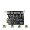 USB 3.0 PCIe Expansion Card LinksTek PCIE-U305A Matte Black 5-Port-5