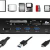 Kingwin USB Hub Internal 3/7 Port Model KW525 Black High Speed-3