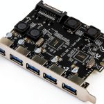 USB 3.0 PCIe Expansion Card LinksTek PCIE-U305A Matte Black 5-Port-0