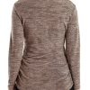 Women's Maternity Long Sleeve Shirt by MOMOOD Sweater Burgundy Medium-2