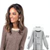 Long Sleeve Shirts Women Lightweight Color Block Sweater Fall 2025-1