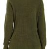 Gap Womens Maternity Cotton V-Neck Sweater True Black Oversized-1