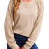 Sweaters for Women Crewneck Cable Knit Long Sleeve Lightweight Fashion-3