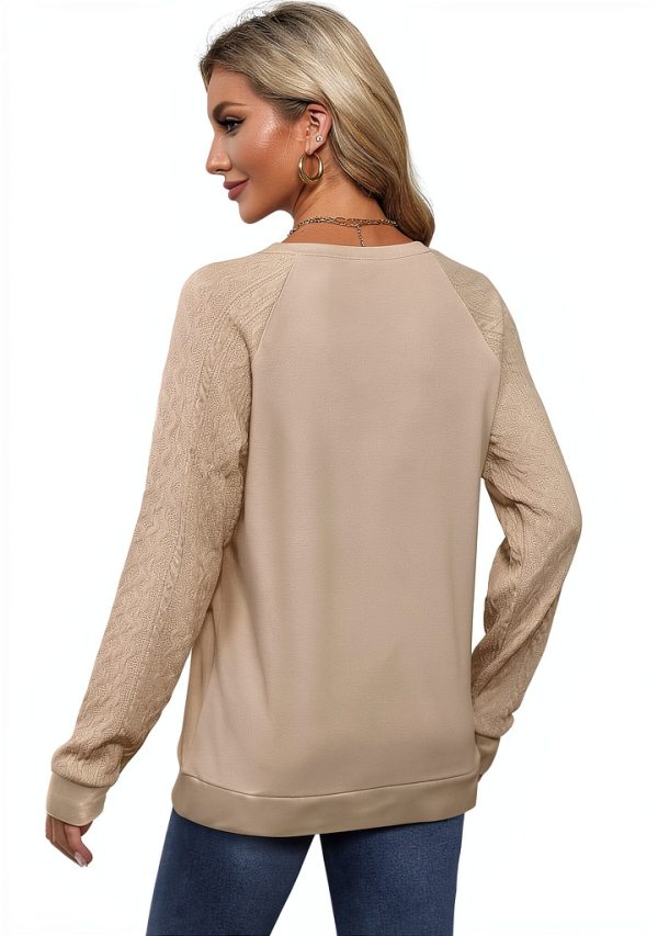 Sweaters for Women Crewneck Cable Knit Long Sleeve Lightweight Fashion-4