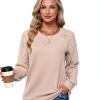 Sweaters for Women Crewneck Cable Knit Long Sleeve Lightweight Fashion-1