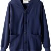 Silvert's Women’s Magnetic Button Adaptive Two Pocket Fleece Cardigan-0